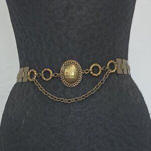 FERRARA Vintage Antique Brass Plated Belt